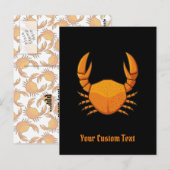 Orange Crab Postkarte (Vorne/Hinten)