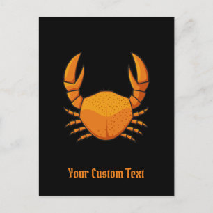 Orange Crab Postkarte