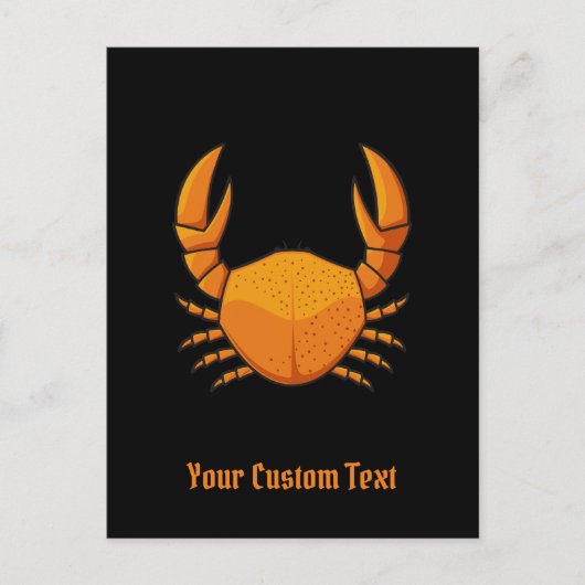 Orange Crab Postkarte (Vorderseite)