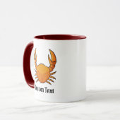 Orange Crab Tasse (Vorderseite Links)