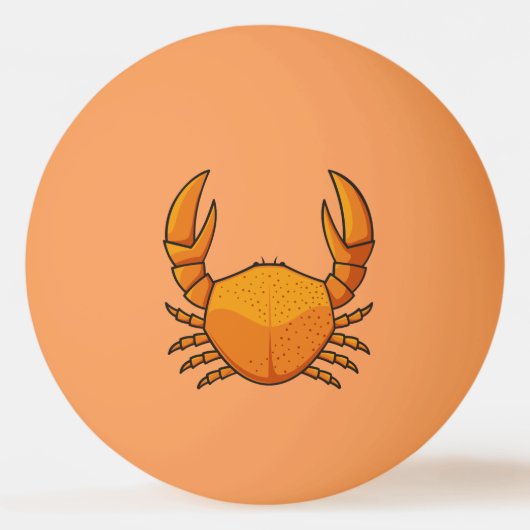 Orange Crab Tischtennisball (Vorderseite)