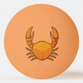 Orange Crab Tischtennisball (Rückseite)