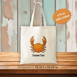 Orange Crab Tragetasche