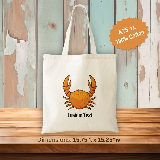 Orange Crab Tragetasche