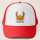 Orange Crab Truckerkappe (Vorderseite)