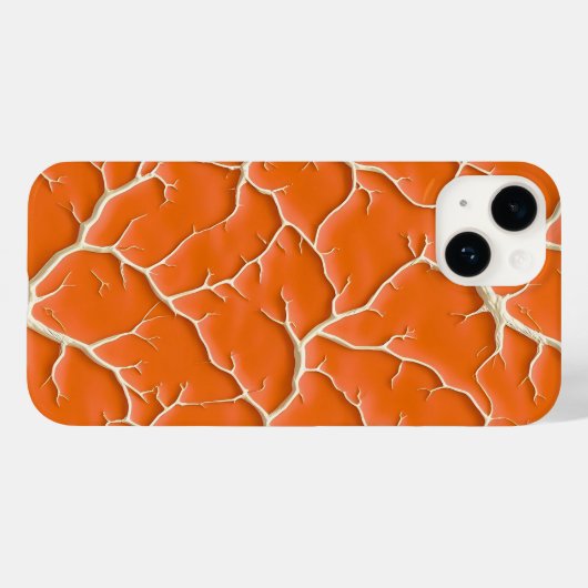 Orange Crack Branch iPhone Case Stylish Design (Rückseite (Horizontal))