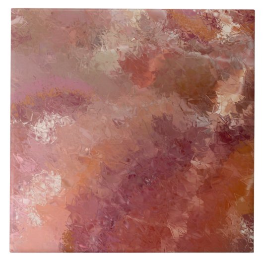 Orange Crackle Pastel Ceramic Tile Fliese (Vorderseite)