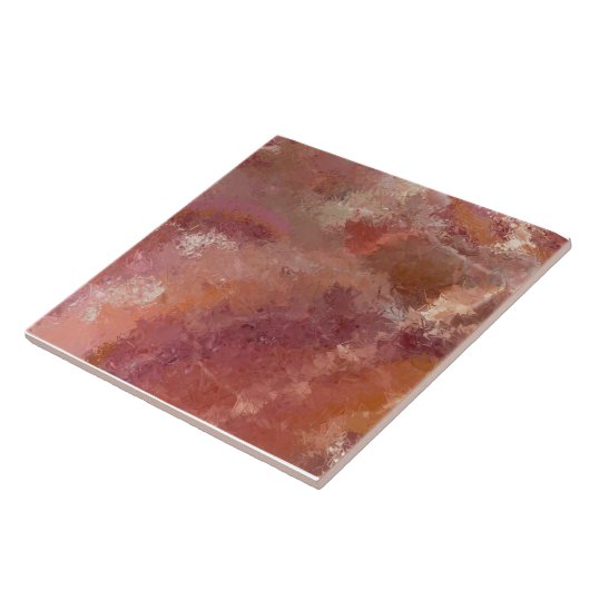 Orange Crackle Pastel Ceramic Tile Fliese (Seite)