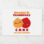 Orange & Cranberry Cake Lebensmitteletikett (Einzelnes Label)