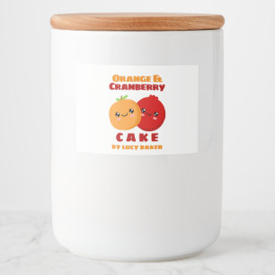 Orange & Cranberry Cake Lebensmitteletikett