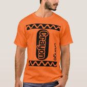 Orange Crayon Halloween-Kostüm T-Shirt (Vorderseite)