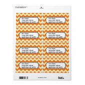 Orange Cream Citrus Zickzack ZigZag Streifen Gesch (Vorne)
