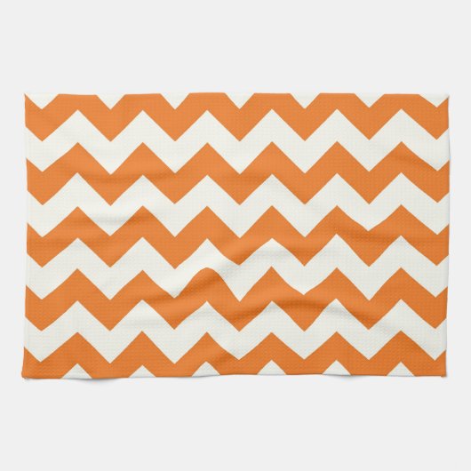 Orange Cream Citrus Zickzack ZigZag Streifen Gesch Küchentuch (Horizontal)