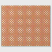 Orange Cream Dots Geburtstag Geschenkpapier (Flach)