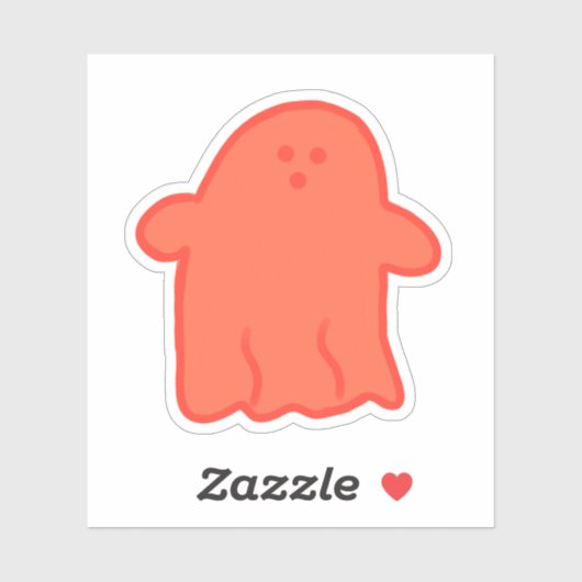 Orange Cream Ghost Aufkleber (Blatt)