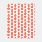 Orange Cream Ghost Fleecedecke (Vorderseite)