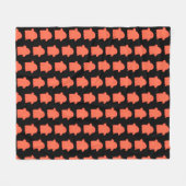 Orange Cream Ghost Fleecedecke (Vorderseite (Horizontal))