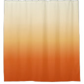 Orange Cream Gradient Minimal einfach Duschvorhang (Vorderseite)