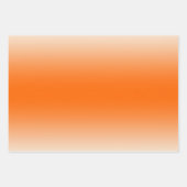 Orange & Cream Trendy & Elegant Gradient Geschenkpapier Set (Vorderseite 2)