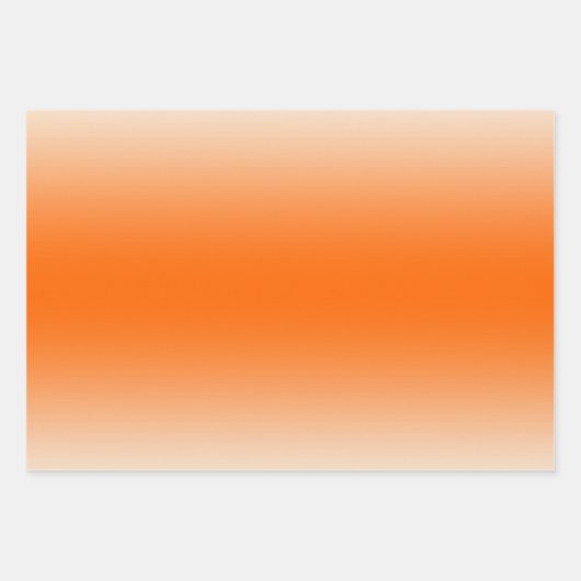 Orange & Cream Trendy & Elegant Gradient  Geschenkpapier Set (Vorderseite 2)
