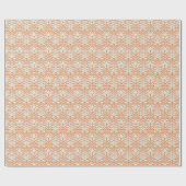 Orange Creamsice Batik Wrapping Paper Geschenkpapier (Flach)