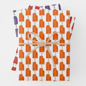 Orange Creamsicle Cherry Gran Twin Pop Popsicles Geschenkpapier Set (Beispiel)