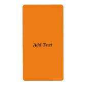 Orange Create your own Add Text Custom (Vorne)