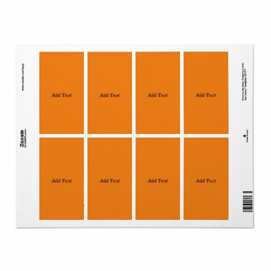 Orange Create your own Add Text Custom (Vorne)