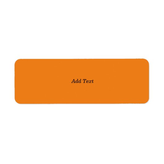 Orange Create Your Own Add Text Custom (Vorne)