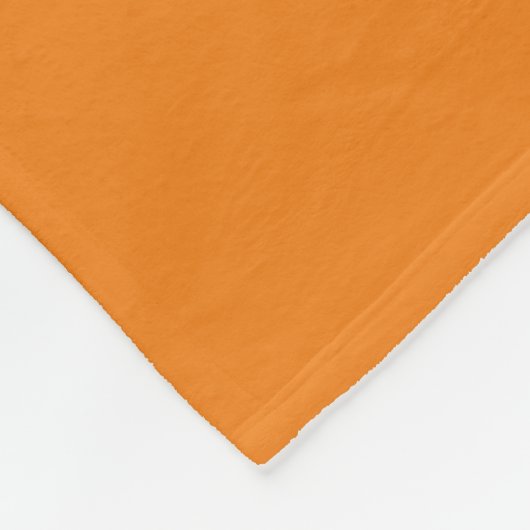Orange Create Your Own Add Text Custom Fleecedecke (Ecke)