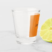 Orange Create your own Add Text Custom Schnapsglas (Links)