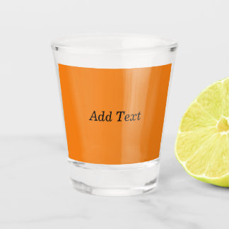 Orange Create your own Add Text Custom Schnapsglas