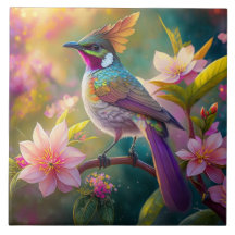 Orange Created Rainbow Jay Fantasy Bird