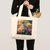 Orange Created Rainbow Jay Fantasy Bird Jumbo Stoffbeutel (Vorderseite (Produkt))