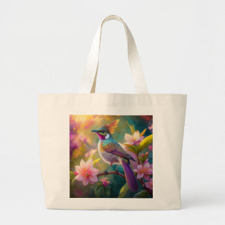 Orange Created Rainbow Jay Fantasy Bird Jumbo Stoffbeutel