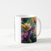 Orange Created Rainbow Jay Fantasy Bird Kaffeetasse (VorderseiteRechts)