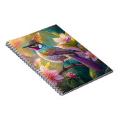 Orange Created Rainbow Jay Fantasy Bird Notizblock (Rechte Seite)