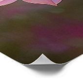 Orange Created Rainbow Jay Fantasy Bird Poster (Ecke)