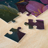 Orange Created Rainbow Jay Fantasy Bird Puzzle (Seite)