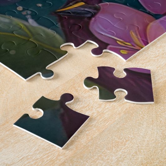 Orange Created Rainbow Jay Fantasy Bird Puzzle (Seite)