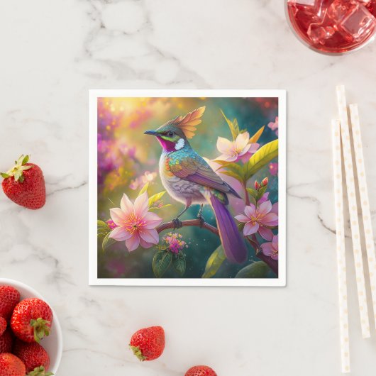 Orange Created Rainbow Jay Fantasy Bird Serviette (Beispiel)