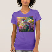 Orange Created Rainbow Jay Fantasy Bird T-Shirt (Vorderseite)