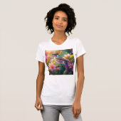 Orange Created Rainbow Jay Fantasy Bird T-Shirt (Vorne ganz)