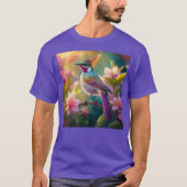 Orange Created Rainbow Jay Fantasy Bird T-Shirt (Vorderseite)