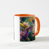 Orange Created Rainbow Jay Fantasy Bird Tasse (VorderseiteRechts)