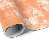 Orange & Creme Abstrakte Farbe Geschenkpapier (Rolleneckpunkt)