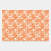Orange & Creme Abstrakte Farbe Geschenkpapier Set (Vorderseite 3)