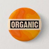 Orange Creme - Bio Button (Vorderseite)