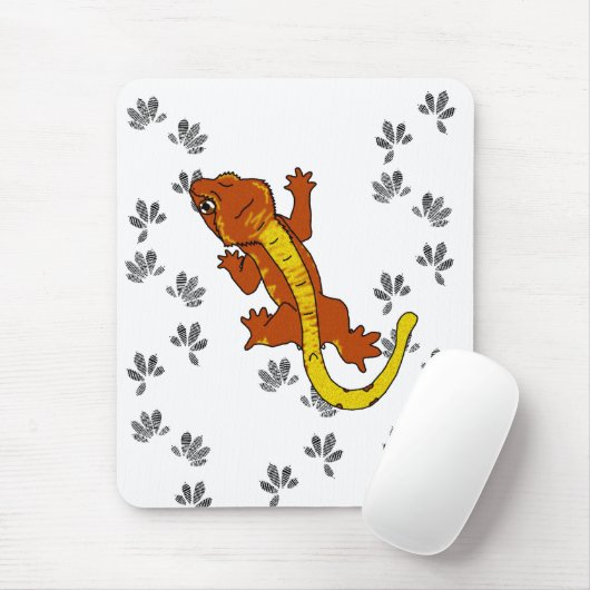 Orange Crestie Abdrücke (mousepad) Mousepad (Mit Mouse)
