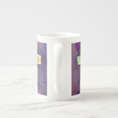 Orange Cross-Bone-China Tasse (Rückseite)